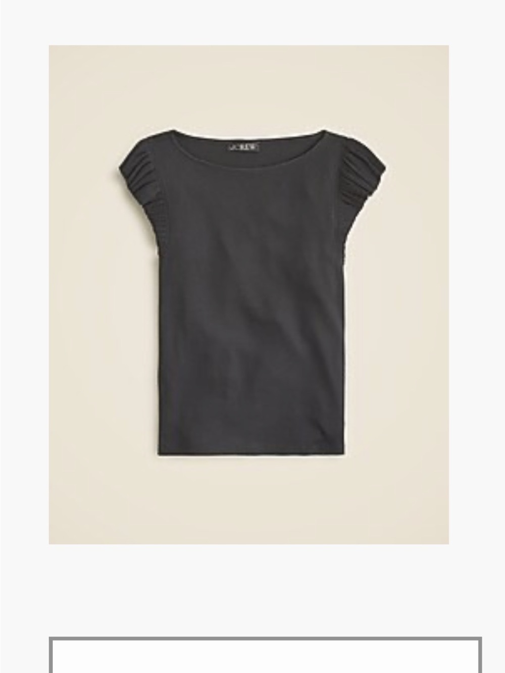 J. Crew vintage ruffle boatneck